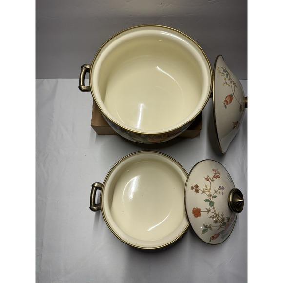 Mikasa Grande Chef Silk Bouquet Cooking Pots With Lids - Made in Japan - Picture 14 of 16